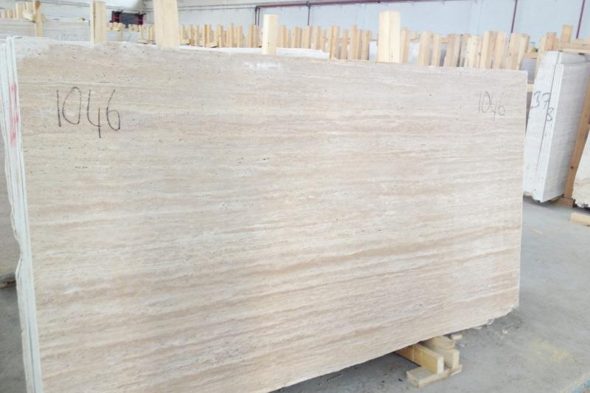 Light Travertine Slab