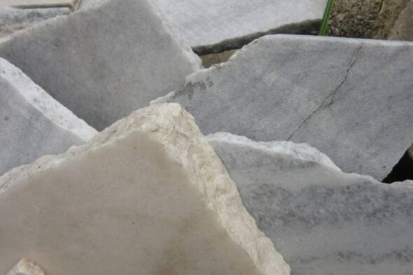 bianco coral marble or travertine slab , tile and quarry